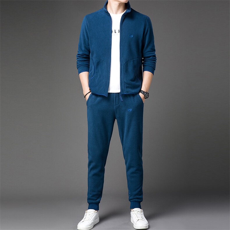 JGT-35男士2023年春夏季新款运动套装长袖长裤T恤卫裤二件套P115，男装休闲套装，电商B360