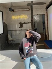 2021/加绒卫衣/NEW，女装卫衣/绒衫，潘朵拉