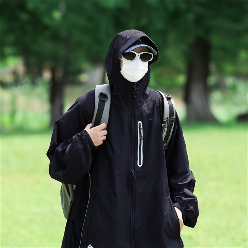F334-P482024新款拼接连帽长袖夹克外套户外工装防晒衣外套现货，男装防晒衣，星座512-6