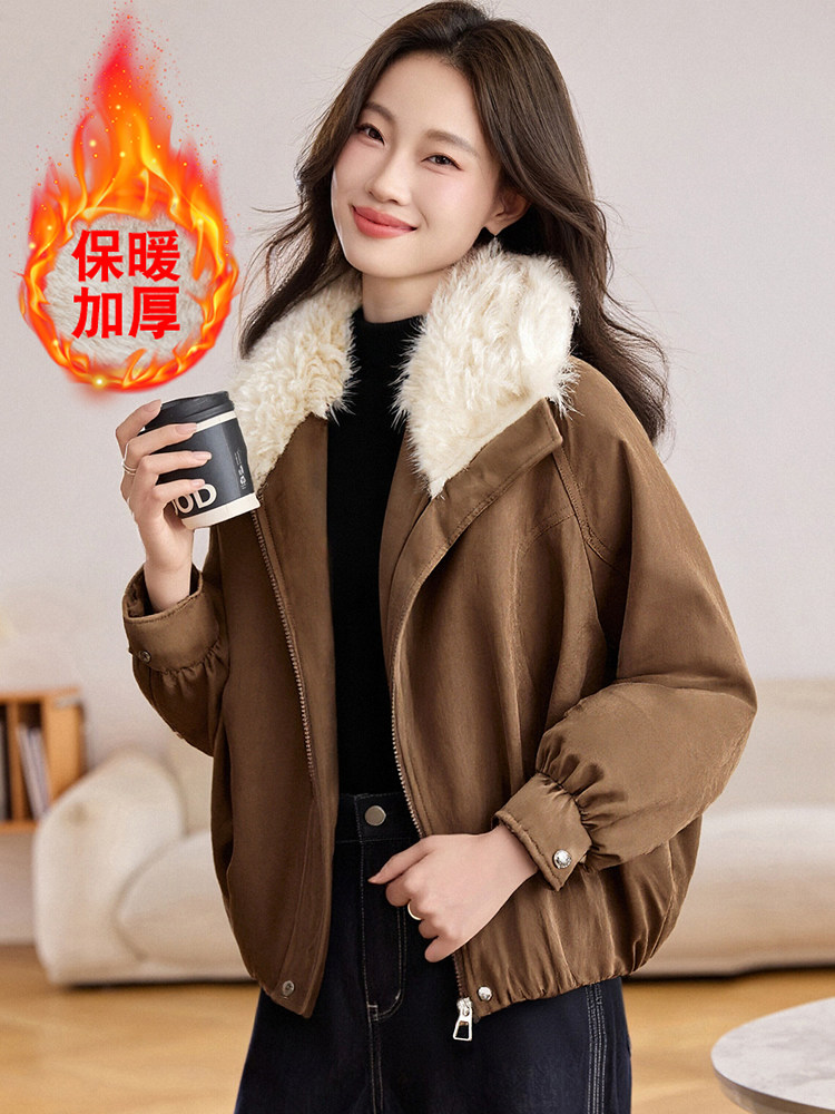 现货！加绒加厚冬季新款棉衣女派克服,女装棉衣/棉服,韩蔻秀