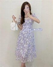 郁金香连衣裙，女装连衣裙，JUAN