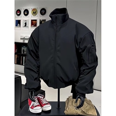 夹克男士韩版潮流宽松百搭机车服美式2025秋冬ins外套W6807-P65，男装夹克，星座412-3