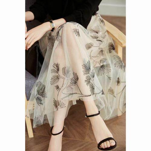 6619欧根纱半裙，女装半身裙，吉丽·洣娜