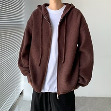 美式复古撞色条纹毛衣外套男潮高级感针织衫vintage，男装针织衫/毛衣，星座716-2