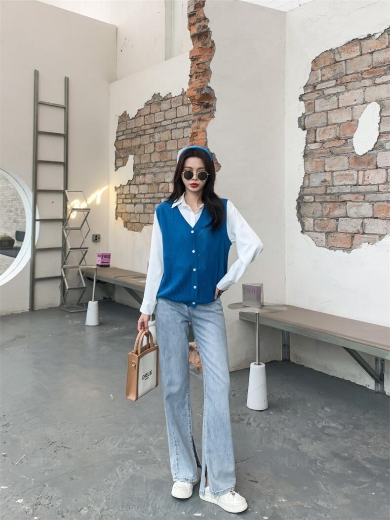 韩风针织马甲，女装马夹，丽薇塔