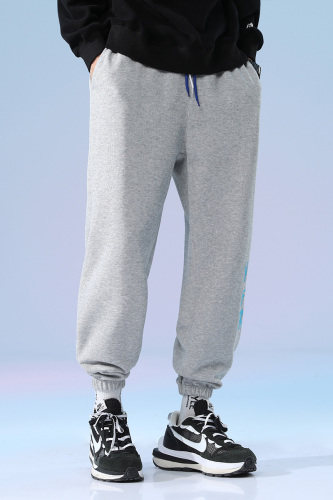 日系2024秋冬款撞色印花束脚运动休闲潮牌卫裤8806-P55控69图片