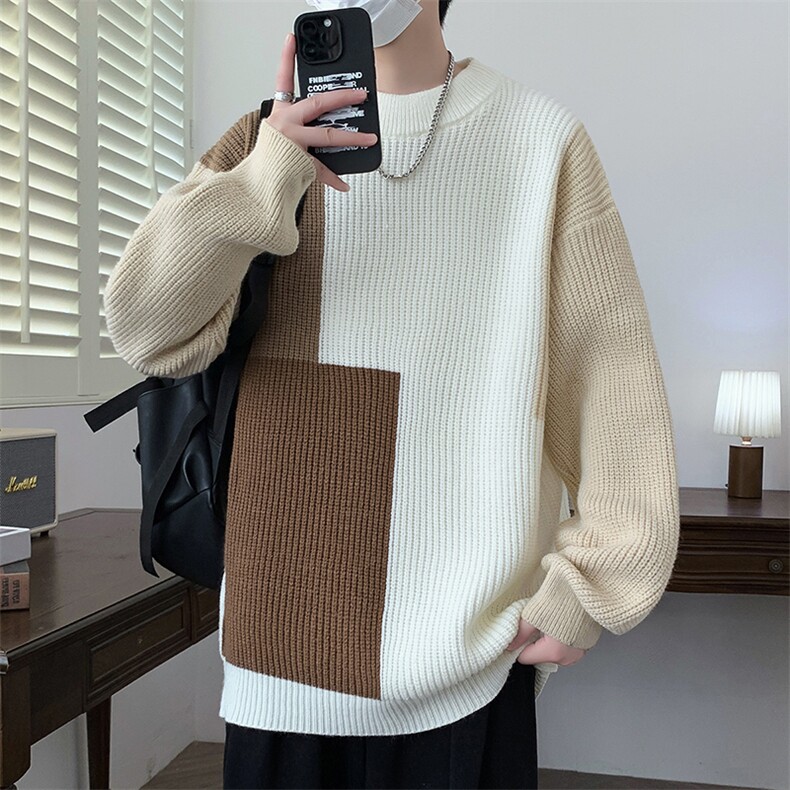 【新品】2025秋冬男士时尚休闲百搭针织毛衣潮流-M5109-P45,男装针织衫/毛衣,星座1105-1
