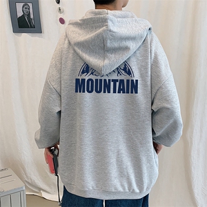 KS21255-P38 连帽开衫卫衣男运动外套大码班服图片