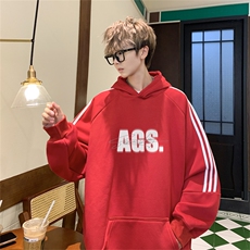 美式三杠条纹复连帽卫衣秋冬男女宽松长袖SWY2475-P55控8850棉，男装卫衣，电商B370