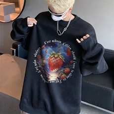 秋装复古美式水洗做旧重磅麂皮绒卫衣301B-JB1505-p45，男装卫衣，星座301B