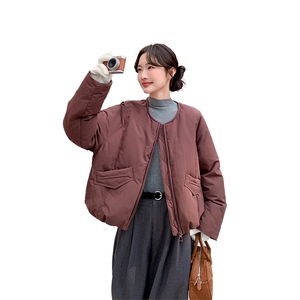 2025新款90白鸭绒圆领派克休闲服-1D066-99856#-P305-K405图片