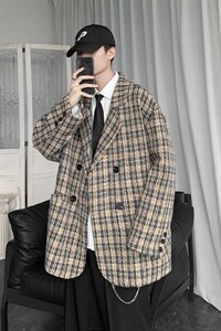 20年秋冬新款小香风编织大码休闲西装外套DS-B293-C779-P110控148图片