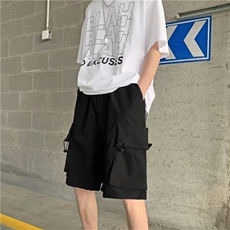 夏季新款百搭直筒男女五分裤休闲工装短裤运动沙滩裤潮DK064-p28，男装牛仔裤，星座1008-2