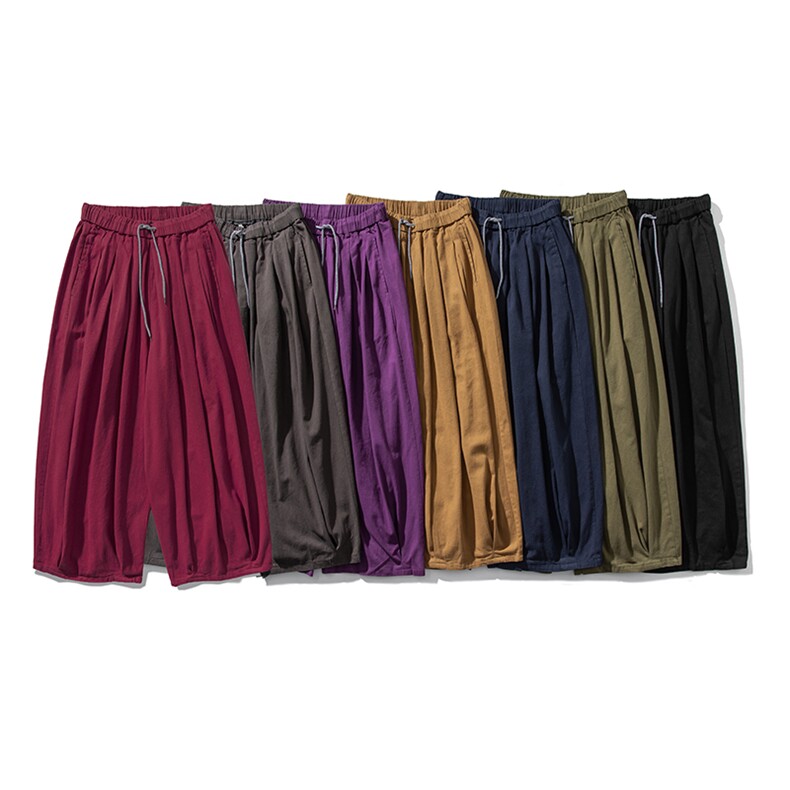 白底平铺图7色秋冬大码日系阔腿工装直筒休闲长裤男女K267/P70，男装工装外套，钱塘713