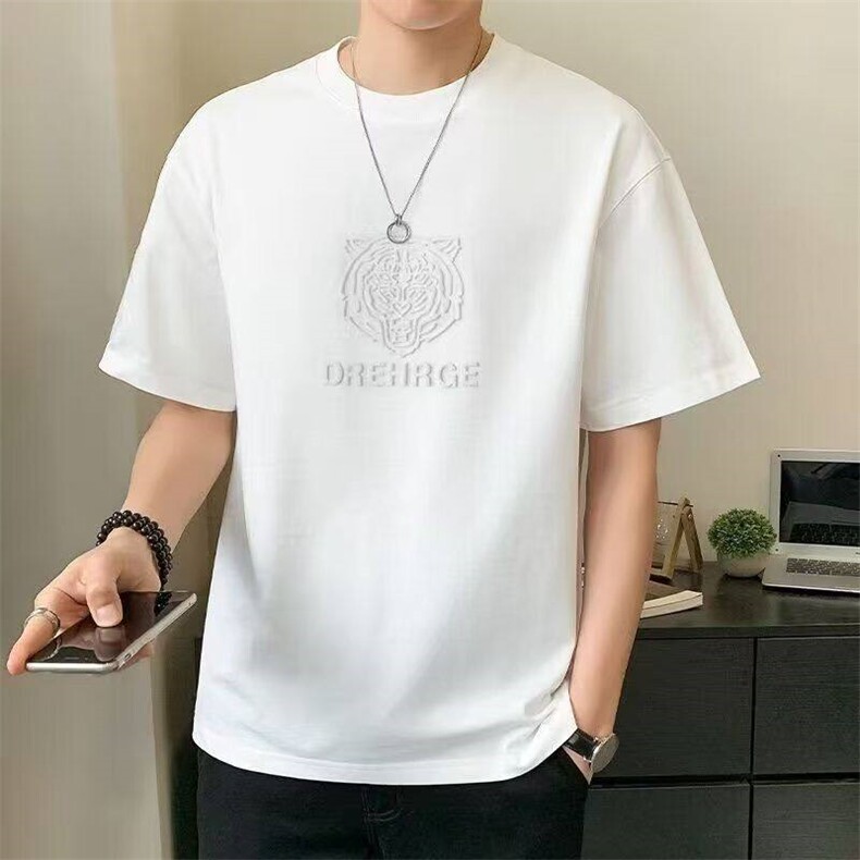 高质量  短袖  抖音 现货  冰丝  男士 T恤 T57-p45图片