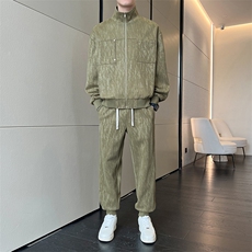 38555-P115大码控218秋季美式大码休闲套装，男装休闲套装，星座209