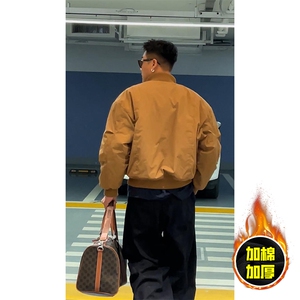 棉衣5W件现货冬季美拉德立领飞行夹克廓形高街棒球服加棉加厚外套图片