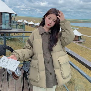 现货 拼接灯芯绒羽绒服 2C272-Y01-P245-K368图片