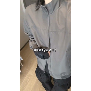 26春装新款美拉德立领飞行夹克boxy廓形休闲百搭外套上衣 JK6500图片