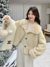 新款！冬装两面穿皮毛一体外套2C133-8989-P215-K318，女装皮草，2C133