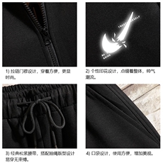TK6111-P85开衫连帽卫衣套装男运动套装两件套砖墙挂拍，男装卫衣，电商A040A