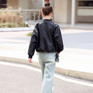 设计感新中式轻g风外套女2024春秋新款小个子刺绣短款棒球服夹克图片