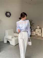 提花衬衫，女装衬衫，YCJ