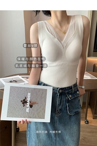 2025时尚百搭蕾丝花边背心图片
