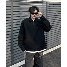 8XL-M春季水洗帆布短款夹克男生vintage美式复古工装外套JK003P98，男装夹克，电商B312