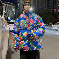 MY203东北大花风民族特色花棉袄棉衣保暖面包服大码男女棉服，男装棉衣，星座115A(原星座507）