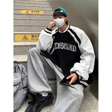 EQ83玉米粒刺绣棒球服外套男女学院风春季港风ins情侣装夹克P93，男装夹克，电商C306-1