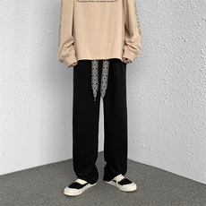 抖音搞品质大码休闲裤卫裤拖地裤织带长裤A014-DY2128-P60控88，男装休闲裤，电商A014