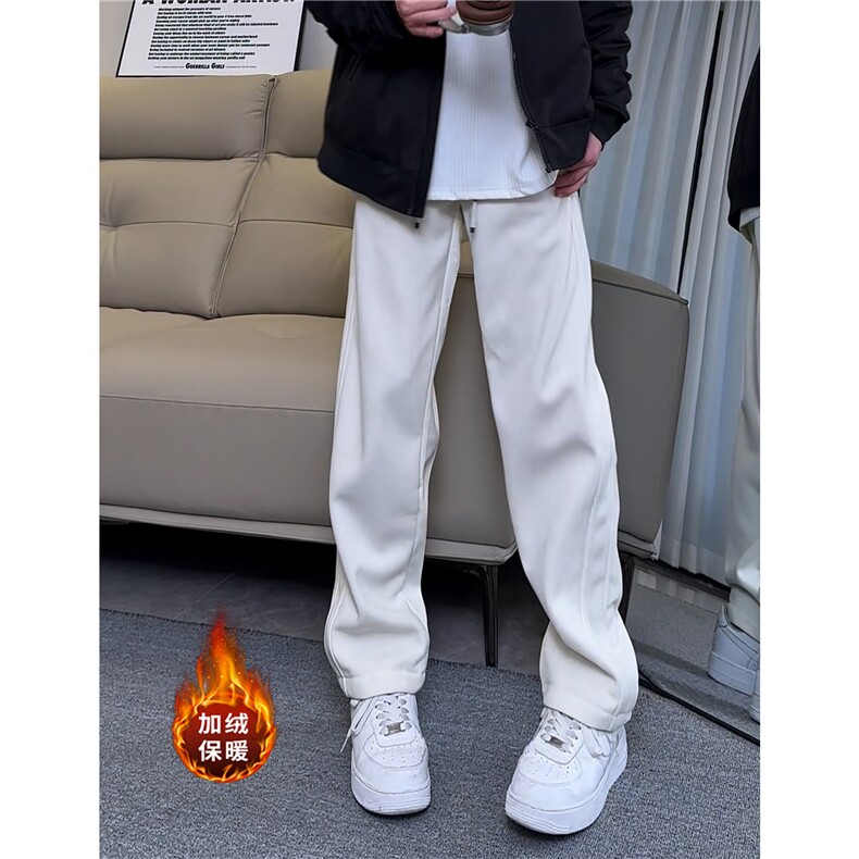 欧绵绒加绒弯刀裤抖音可送样现货A061-AX00886加绒-特P35,男装休闲裤,电商A061