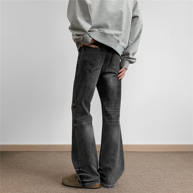 C315-G3010秋冬现货美潮高品质重水洗微喇牛仔裤地毯(P70X98)8,男装牛仔裤,电商C315
