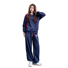 通勤风时尚套装洋气百搭撞色韩版减龄秋季时尚运动春秋长袖运动，女装套装/套裙，浙宝305