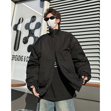 美式复古百搭外套男秋冬小众潮牌设计感痞帅夹克棉服潮MF293-P100，男装夹克，星座412-3