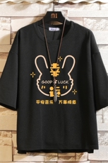 春夏季七分袖t恤男大码五分袖男短袖中袖砖墙挂拍Q11297-P30，男装T恤，电商A040A