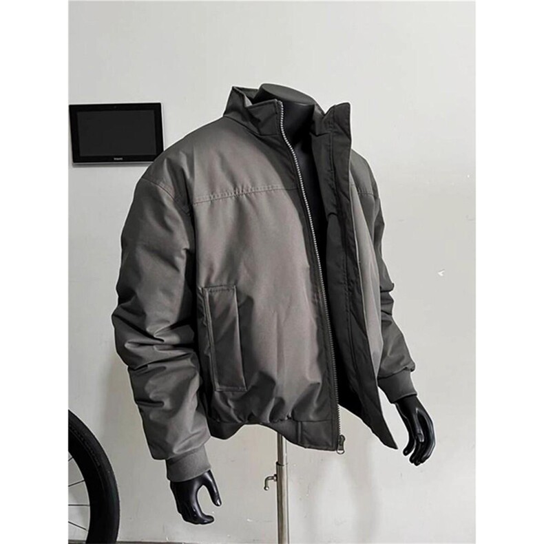 26春装新款美拉德立领飞行夹克boxy廓形休闲百搭外套上衣JK6500,男装夹克,电商A486
