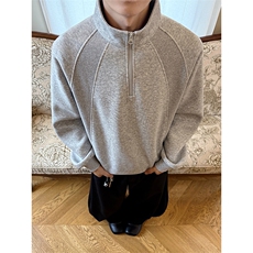 【430克】美式卫衣5Q4027-TP5588立领休闲潮牌百搭拼接高街，男装卫衣，电商A102