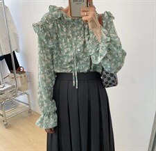 【素妮】2022新春韩系气质雪纺小衫，其它，素妮