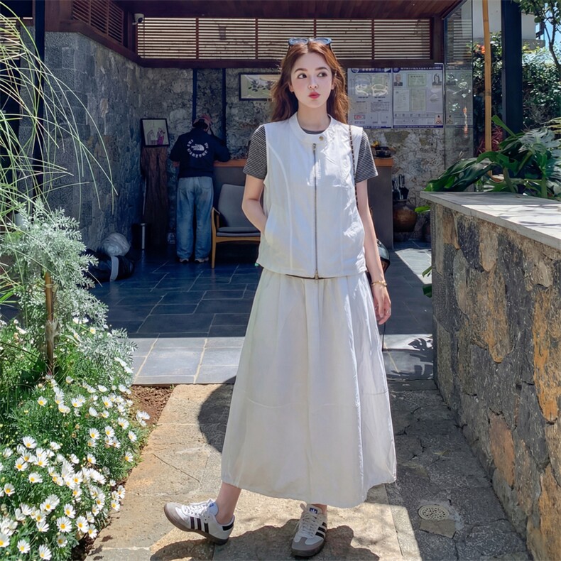 现货夏季马甲套裙三件套p175-k255,女装套装/套裙,丝露怡语
