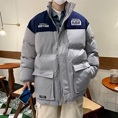 棉服男款冬季美式高街潮牌冲锋衣棉衣外套冬装小众设计感加厚棉袄，男装棉衣，星座716-4
