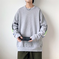 ！秋季上衣男圆领卫衣男装港风长袖t恤男外套男W105-P23，男装卫衣，星座815-2
