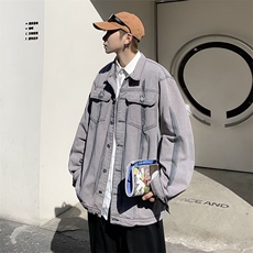 2024春季韩版潮流牛仔外套男港风ins潮牌宽松休闲夹克W6874-P67，男装夹克，星座512-2