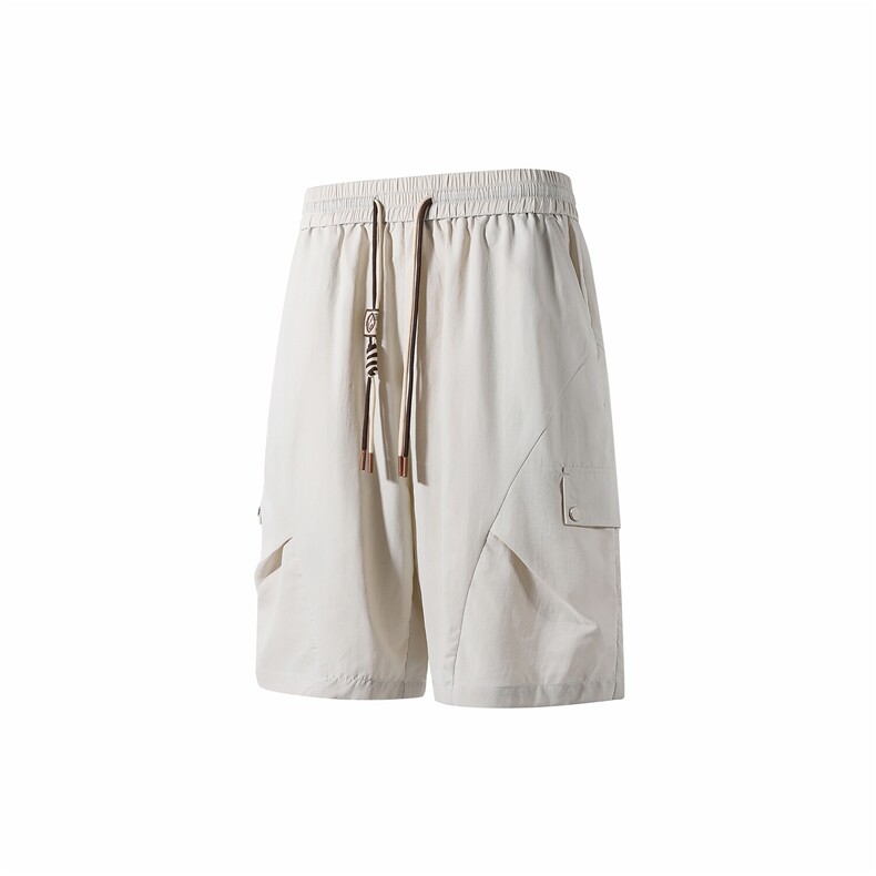 褶皱解构设计速干五分休闲短裤DK008立体锦纶(S-2XL)TP22,男装休闲裤,电商A088