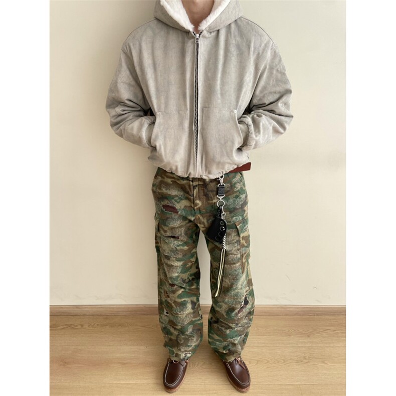 【有货】M266CC-特P135 座山雕连帽棉服男加厚保暖夹克外套图片