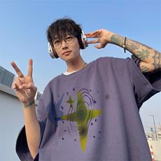 ！2025夏季新款男士华夫格短袖T恤情侣半袖TXH2405特P19，男装T恤，电商B220