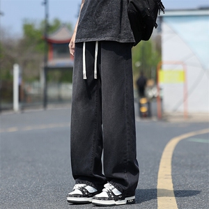 【现货】莱赛尔天丝牛仔裤男款夏季薄款潮牌直筒宽松冰丝TS12-P49图片