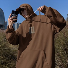 卫衣男ins潮春秋复古宽松慵懒风外套春oversize连帽上衣Y1323-P35，男装卫衣，星座1008