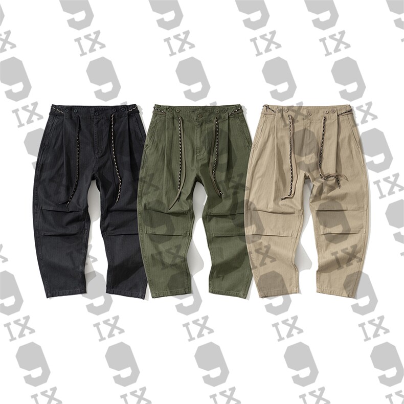 9IX蓝朋友/24FW日系重磅水洗工装裤廓形休闲长裤秋季男裤PB-572,男装工装外套,电商基地S007